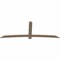 Ekena Millwork Bellingham Smooth Timber Gable Bracket, Douglas Fir, 108"W x 40"H x 1 1/2"D x 5 1/2"F, 9/12 Pitch GBW108X40X0206BEL00SDF - alternate 2